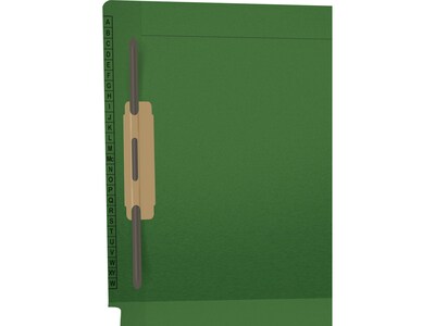 Medical Arts Press Reinforced Classification Folder, 1 3/8 Expansion, Letter Size, Green, 50/Box (F1170-GRN-1)