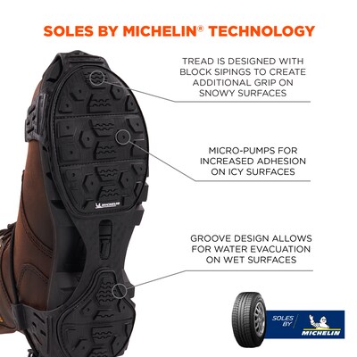 Ergodyne TREX 6325 Spikeless Traction Devices, Medium, Black, Pair (16923)
