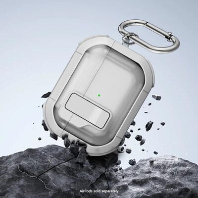 SaharaCase Venture-X Series Secure Lock Case with Premium Clip for Airpods Pro 3, Anti-Shock Corners, Lime Stone, (HP00231)