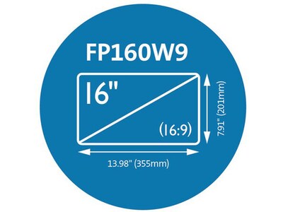 Kensington Anti-Glare Reversible Privacy Screen for 16" Widescreen Laptop, 16:9 (K52125WW)
