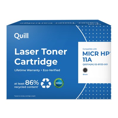 Quill Brand® Remanufactured Black Standard Yield MICR Toner Cartridge Replacement for HP 11A (Q6511A) (Lifetime Warranty)