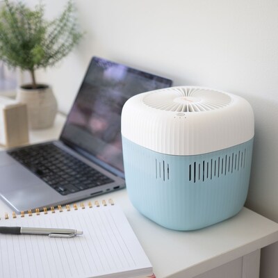 Crane Top Fill Evaporative Cool Mist Tower Humidifier 0.5-Gallon, 250 sq. ft., Blue (EE-5403)