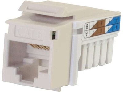 C2G Cables to Go Cat6 Keystone Jack, Ivory (29310)