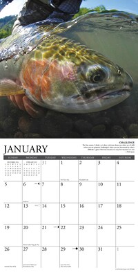 2025 Willow Creek Press What Fly Fishing Teaches Us 2025 Wall Calendar 12" x 12" (45367)