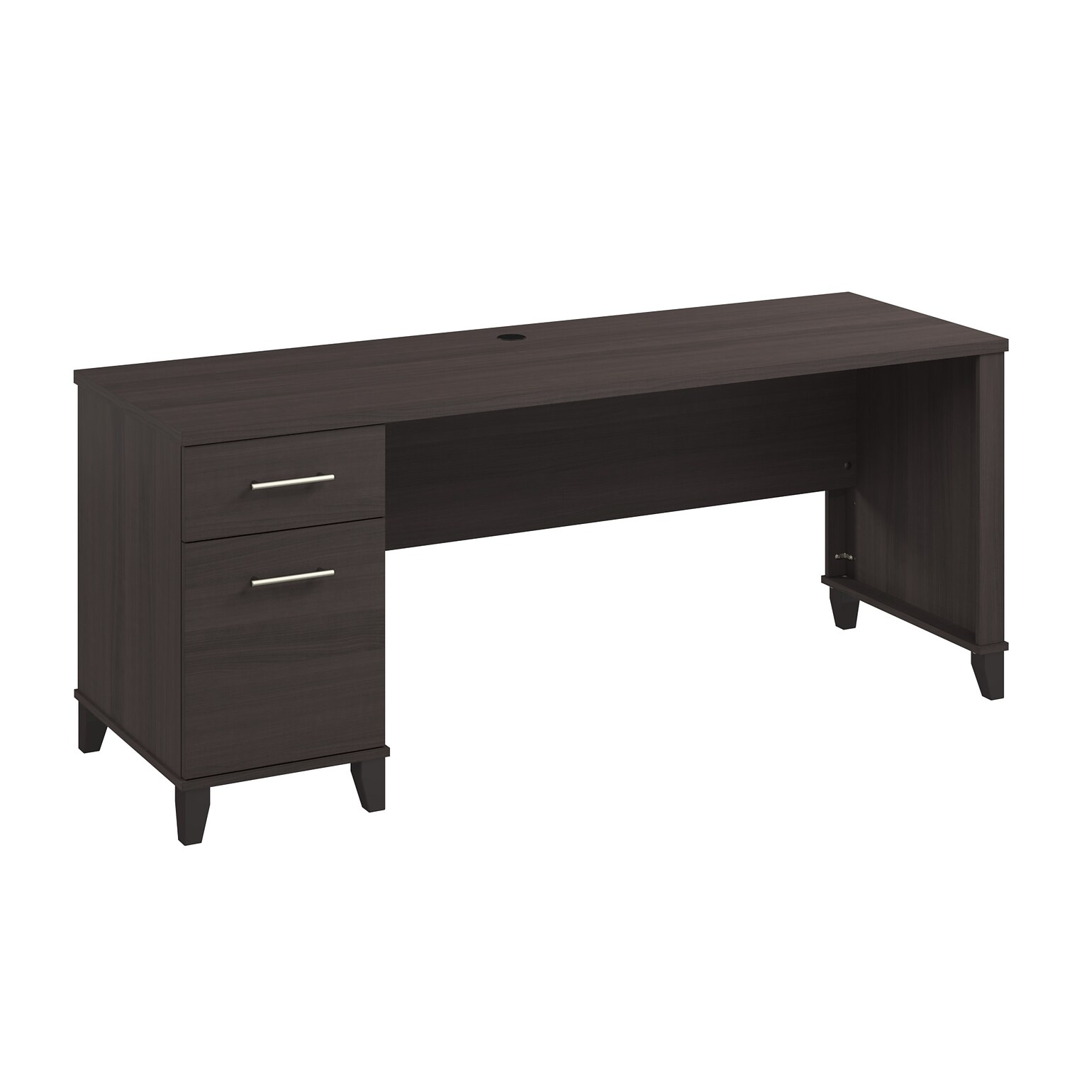 Bush Furniture Somerset 72W Office Desk with Drawers, Storm Gray (WC81572)