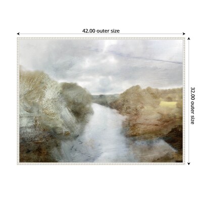 Amanti Art Forest River by Dan Hobday Framed Canvas Wall Art Print, 42" x 32" (A42678302539)