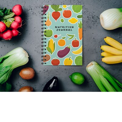 Excello Brands 6" x 8" Nutrition Planner, Paperboard Cover, Multicolored (GPP0078Q)