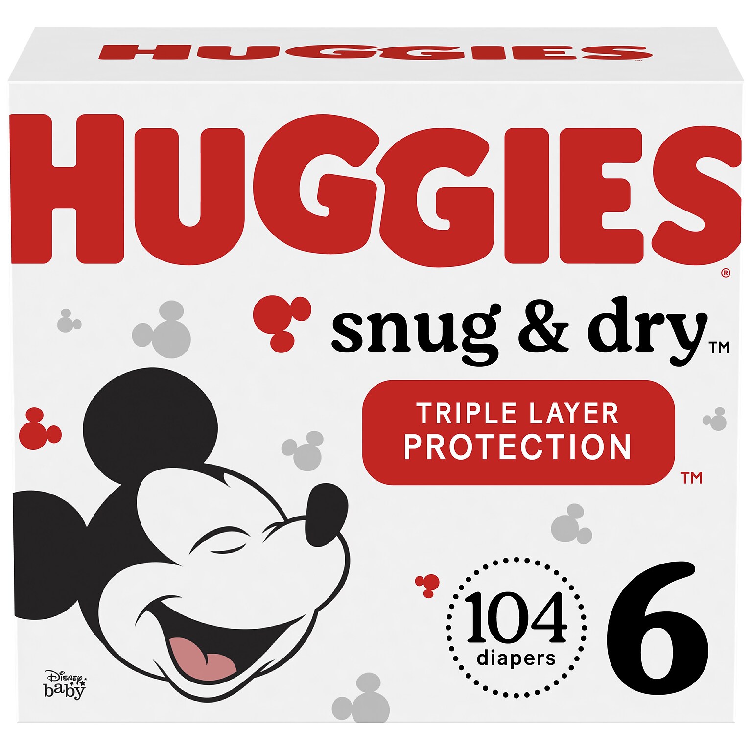 Huggies Snug & Dry Diapers, Size 6, 104 Count (51516)