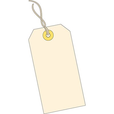 Quill Brand® Pre-Strung Shipping Tag,  4-3/4" x 2-3/8", Manila, 1000/Box (764201)
