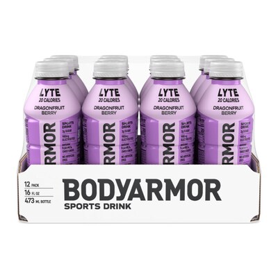 BodyArmor LYTE Dragonfruit Berry Sports Drink, 16 oz., 12/Pack (411891)