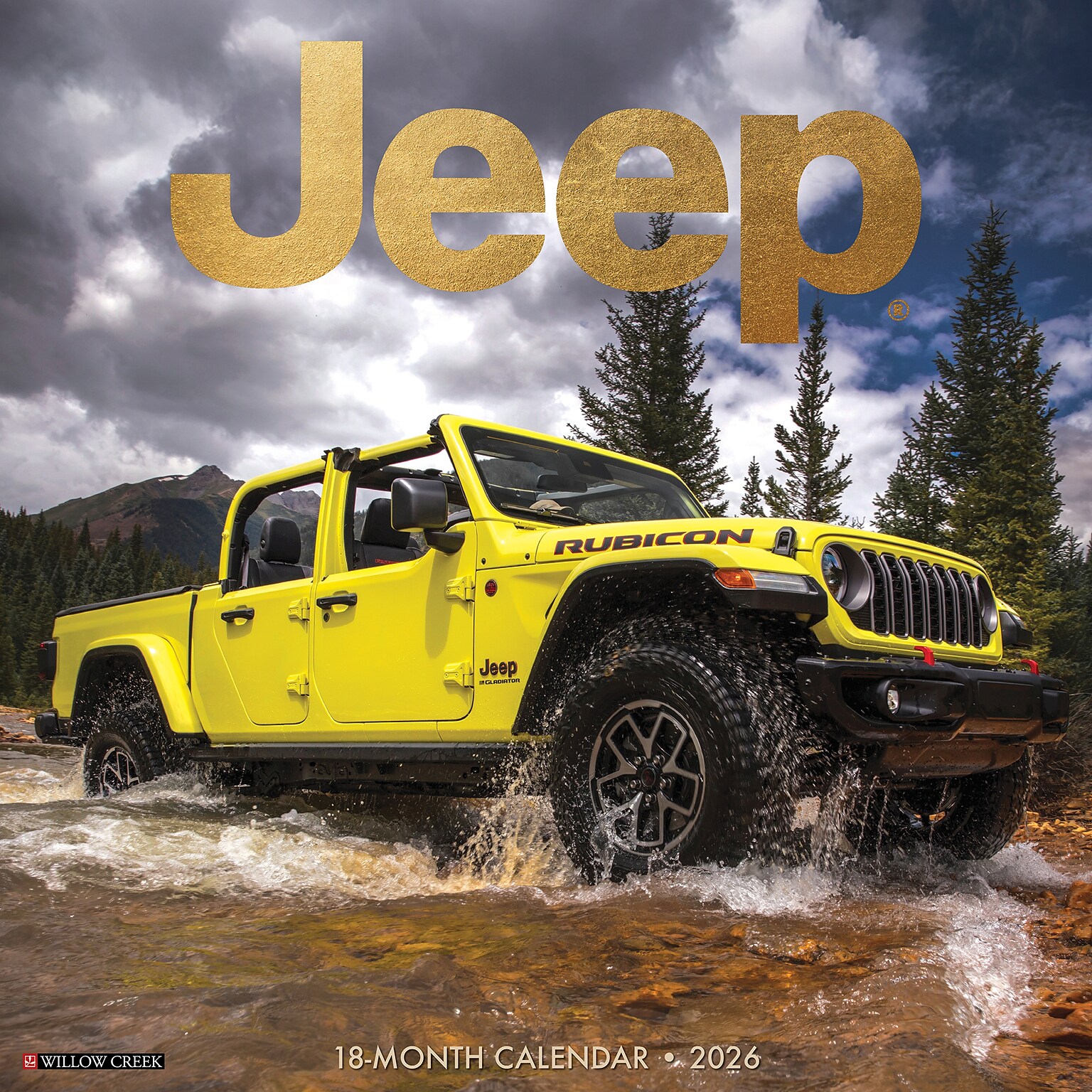 2026 Willow Creek Jeep 12 x 12 Monthly Wall Calendar (51641)