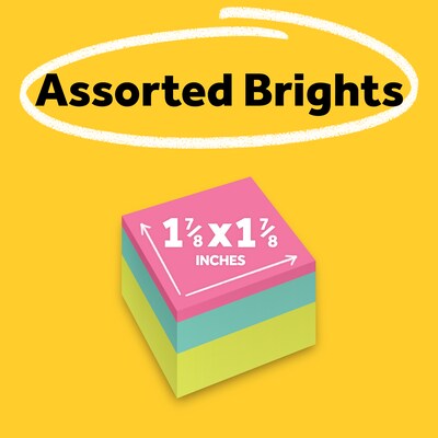 Post-it Notes, 2" x 2", Assorted Collection, 400 Sheet/Pad (7010311810)