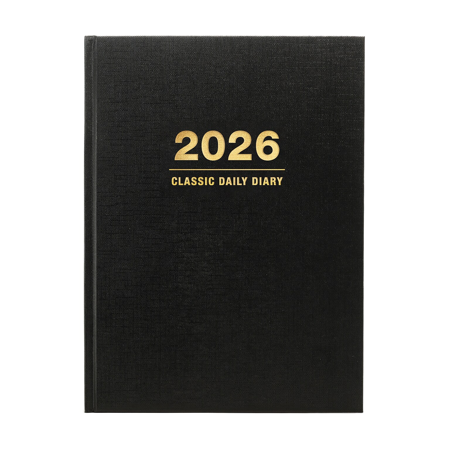 2026 Global Printed Products Professional Diary 6 x 8 Daily Planner, Paperboard Cover, Black (SDCY26-68-BK)