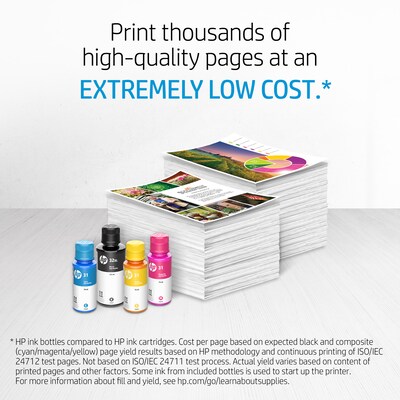 HP 32XL Black High Yield Ink Tank Bottle Refill, Prints Up to 6,000 Pages (1VV24AN)