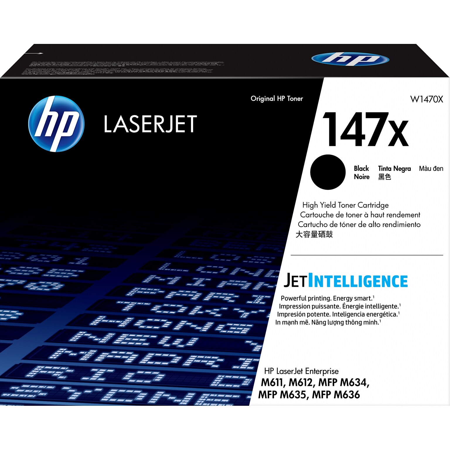 HP 147X Black High Yield Toner Cartridge, Prints Up to 25,200 pages (W1470X)