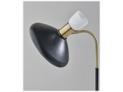 Adesso Patrick Incandescent Desk Lamp, 21", Black/Antique Brass (3758-01)