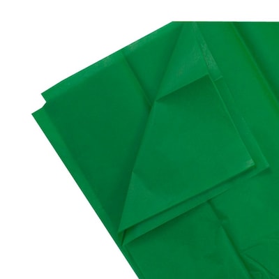JAM Paper 20" x 26" Tissue Paper, Green, 20 Sheets/Pack (1152352A)