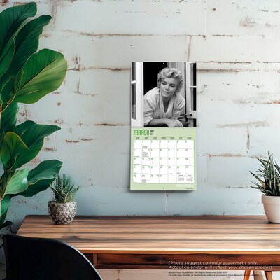 2027 BrownTrout Marilyn Monroe 7" x 7" Monthly Wall Calendar (9798330714834)