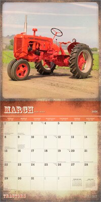 2026 BrownTrout Vintage Tractors 12" x 12" Monthly Wall Calendar (9798330705948)