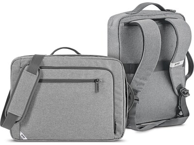 Solo New York Re:utilize Hybrid Backpack, Laptop Compatible, Heathered Gray (UBN762-10)