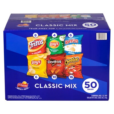 Frito Lay Gluten Free Variety Corn Chips, 1 oz., 50 Bags/Pack (220-00403)