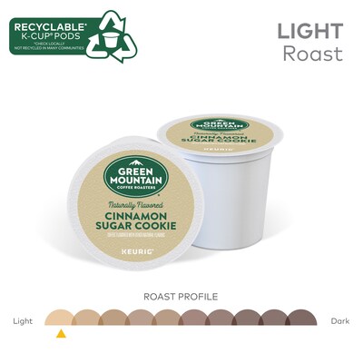 Green Mountain Cinnamon Sugar Cookie Coffee Keurig® K-Cup® Pods, Medium Roast, 24/Box (35814)