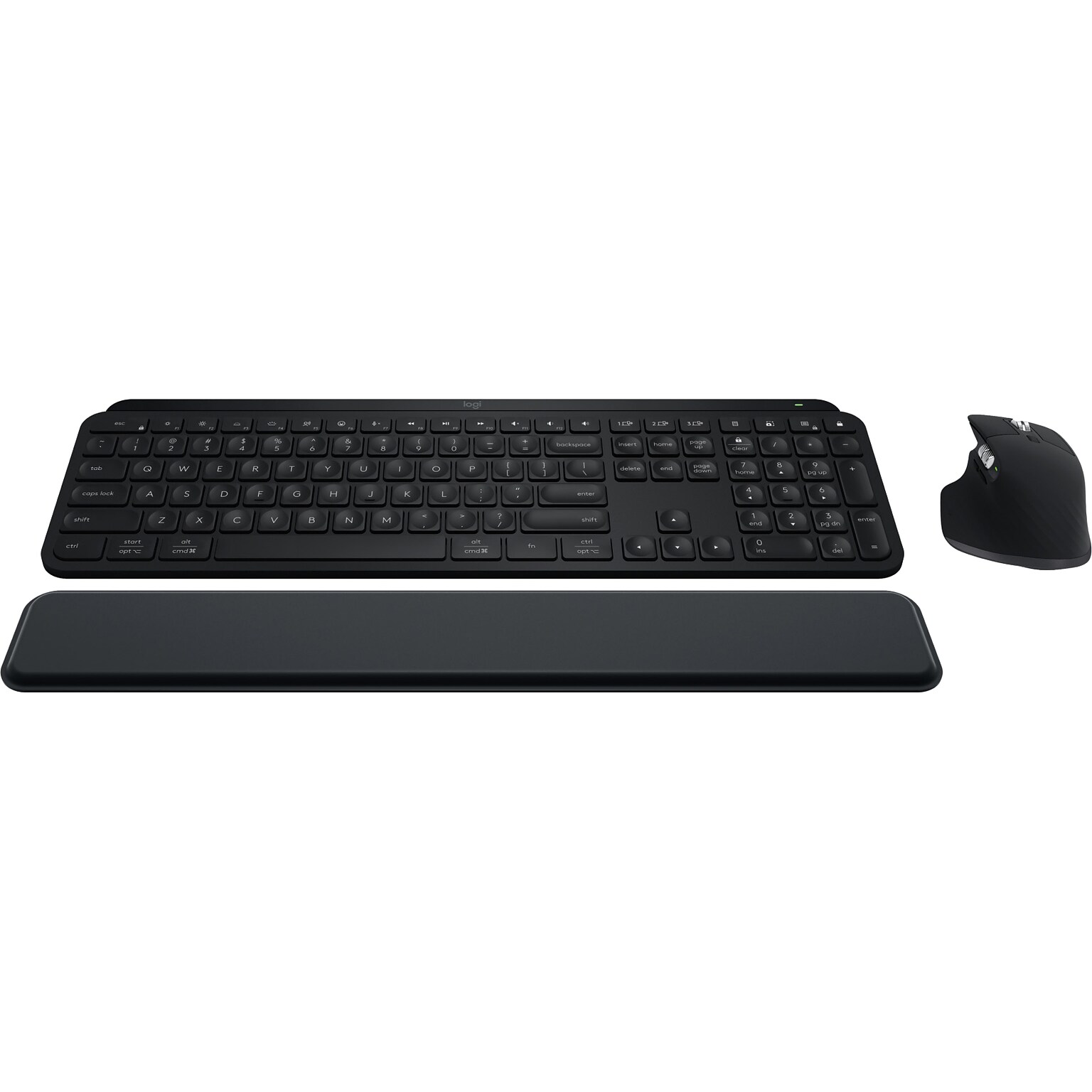 Logitech MX Keys S Wireless Ergonomic Keyboard and Optical Mouse Combo, Black (920-012274)