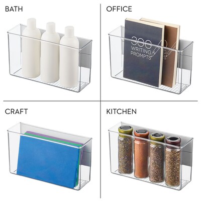 iDesign Magnetic Organizer Bins for Laundry Room - Holds Stain Removers, Dryer Sheets, and Detergent Pods