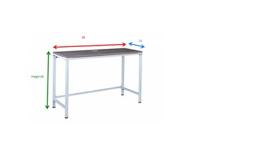 Boss Office Products Simple System 48"W Desk, White (SGSD031-110-WT)