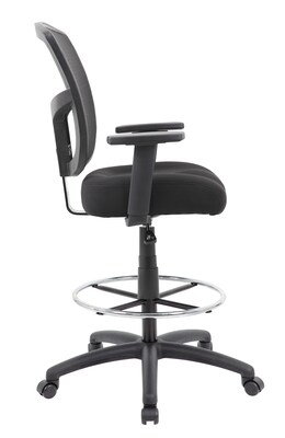 Boss Contract Mesh Drafting Stool, Black (B16021)