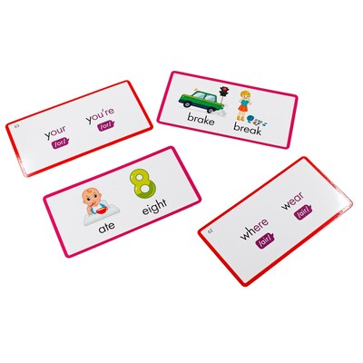 Junior Learning Rainbow Phonics Homophones Cards (JRLRP110)