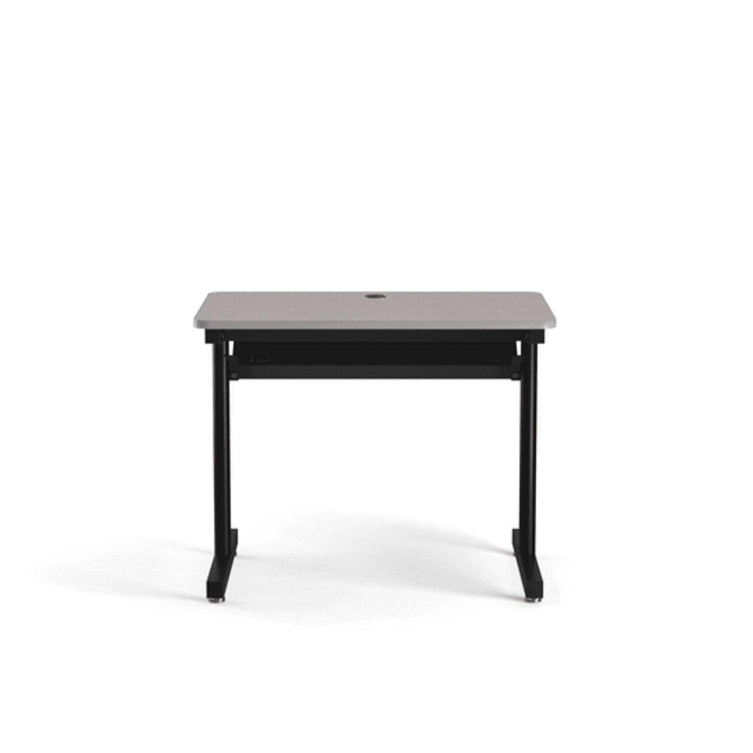 VersaDesk 36W Basic Computer Table, Grey/Black (BCT3624-BG)