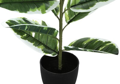 Monarch Specialties Inc. 27" Artificial Rubber Plant in Pot (I 9572)