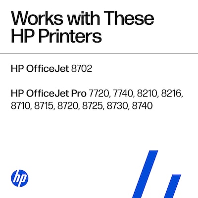 HP 952XL/952 Black High Yield and Cyan/Magenta/Yellow Standard Yield Ink Cartridge, 4/Pack (N9K28AN#140)