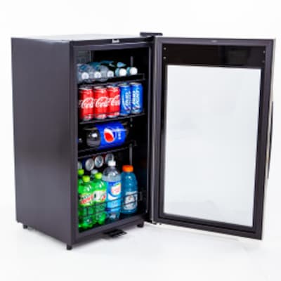 Avanti 3 Cu. Ft. Refrigerator, 108 Can Beverage Center, Black/Stainless Steel (BCA306SS-IS)