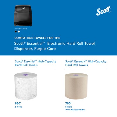 Scott Essential Hardwound Paper Towel Dispenser, Black (48860)
