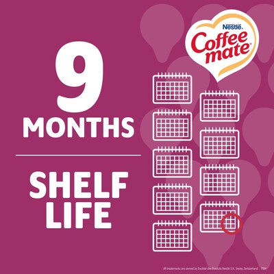 NESTLE COFFEE MATE Coffee Creamer Salted Caramel Chocolate Flavor, Liquid Creamer Singles, 0.375 fl oz, 50 Count.