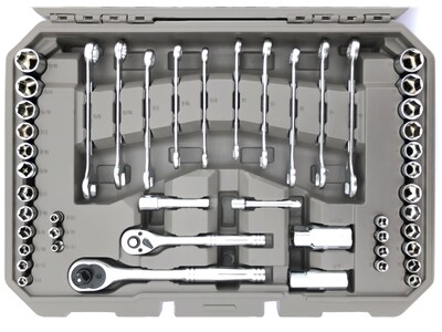 Apollo Tools Mechanics Tool Set, 95-Piece, Gray/Red (DT1242)