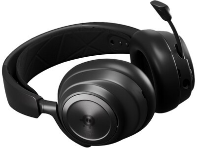 SteelSeries Arctis Nova Pro Wireless Active Noise Canceling Bluetooth Stereo Gaming Over-the-Ear Headset, Black (61521)