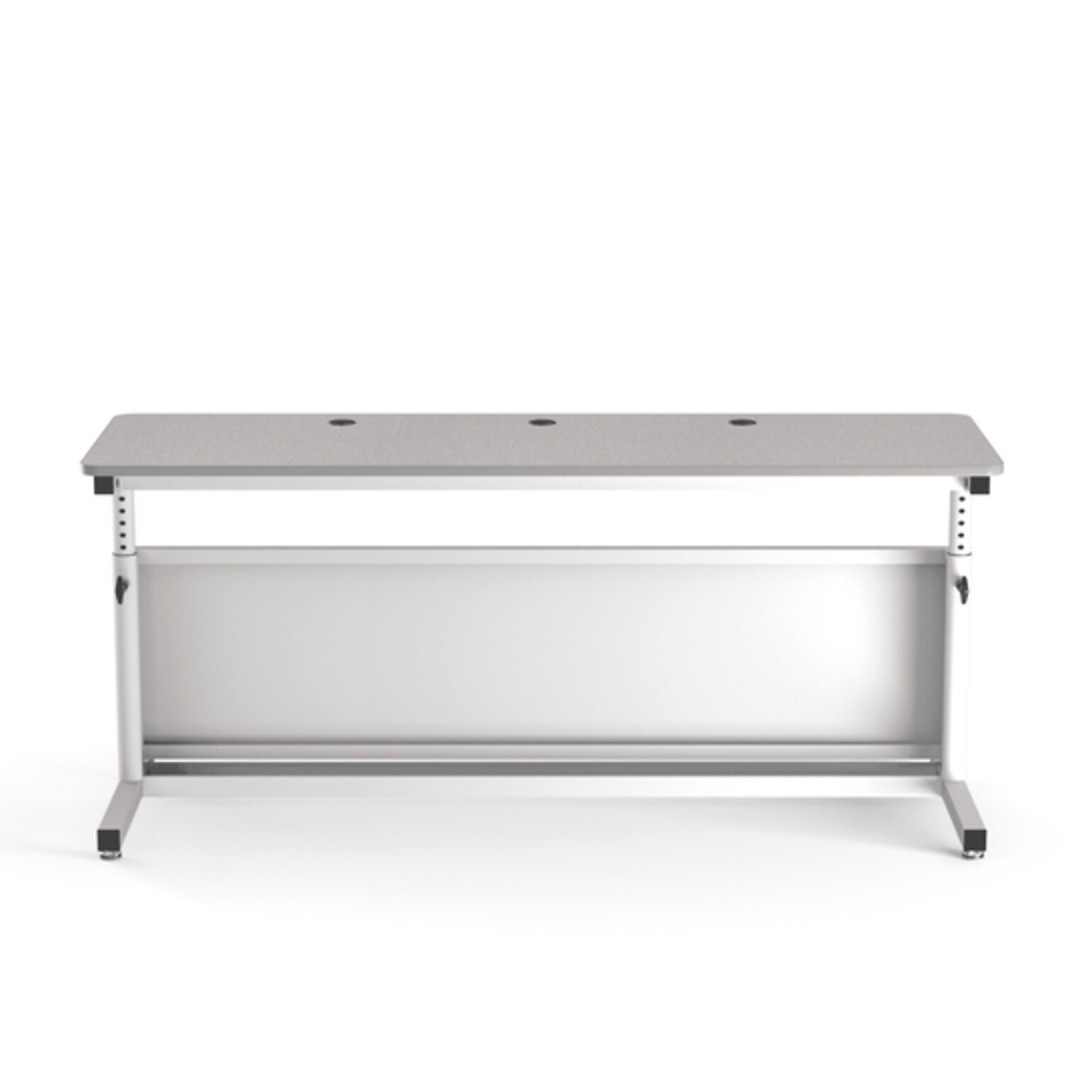 VersaDesk Deluxe 72W Manual Adjustable Standing Computer Table, Grey/White (CTL7224-WG)