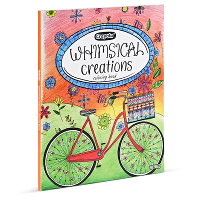 Crayola Whimsical Creations Adults Coloring Book, 40 Pages, 2/Bundle (BIN040838-2)