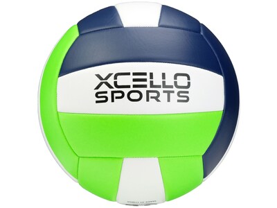 Xcello Sports Volleyballs, Assorted Colors, 6/Pack (XS-VB-6-ASST)