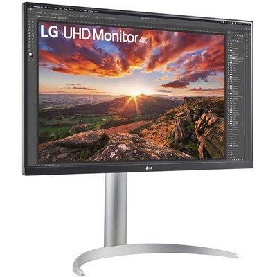 LG 27 4K Ultra HD LED Monitor, Silver (27BP85UN-W)