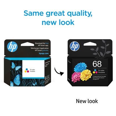 HP 68 Tri-color Standard Yield Ink Cartridge, Prints Up to 120 Pages (7FP20TN)