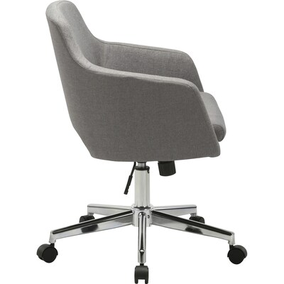 Lorell Resimercial Low-back Modern Fabric Swivel Task Chair, Gray (LLR68570)