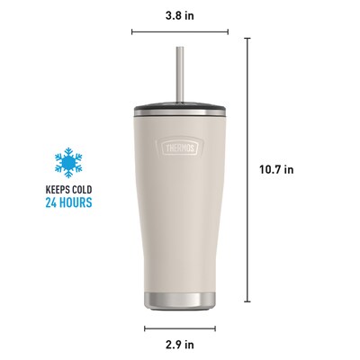Thermos Icon Stainless Steel Vacuum Insulated, 24 oz., Sandstone, (THRIS1112SN4)
