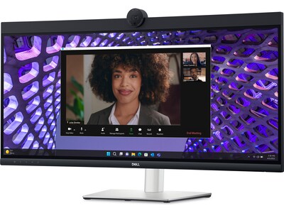 Dell 34 Curved 60Hz LCD Video Conferencing Monitor, Black/Silver (DELL-P3424WEB)