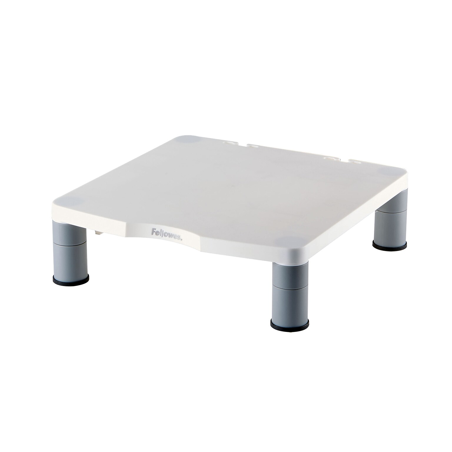 Fellowes Standard Adjustable Monitor Riser, Up to 32, Platinum (91712)
