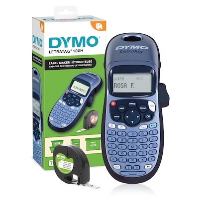DYMO LetraTag 100H Handheld Label Maker, 13 Character LCD Screen, Blue, (2174534)