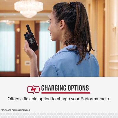 Cobra USB-C to USB-A Charging Cable for Cobra® Performa 400/450 2-Way Handheld Business Radios, Black (0010079-1)